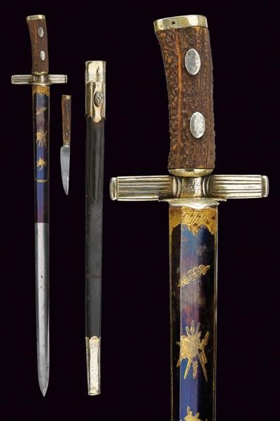 Paloscio da caccia europeo, lunghezza 75,5 cm, circa 1800