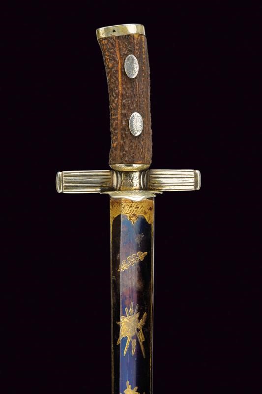 Paloscio da caccia europeo, lunghezza 75,5 cm, circa 1800