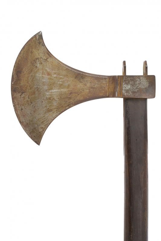 Ascia da zappatori, Ferro forgiato, lunghezza 109 cm, XIX Secolo