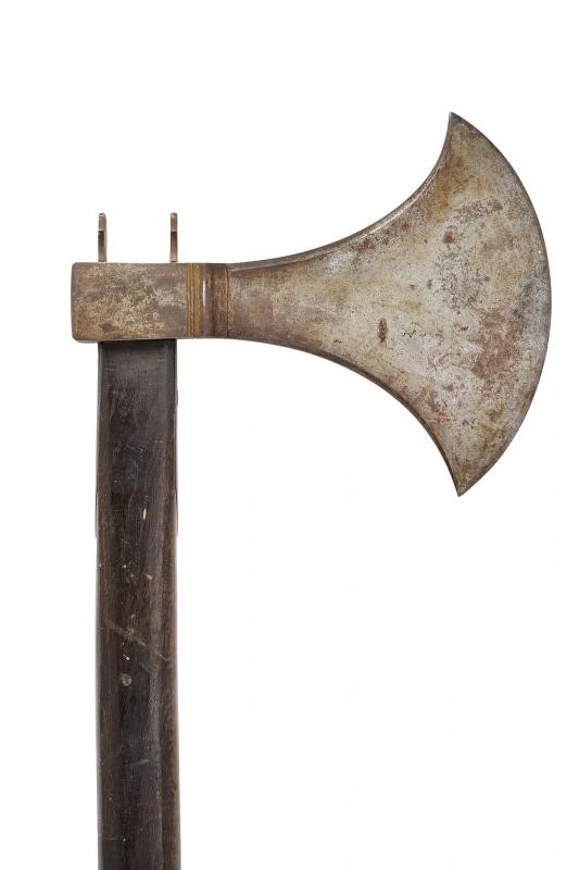 Ascia da zappatori, Ferro forgiato, lunghezza 109 cm, XIX Secolo