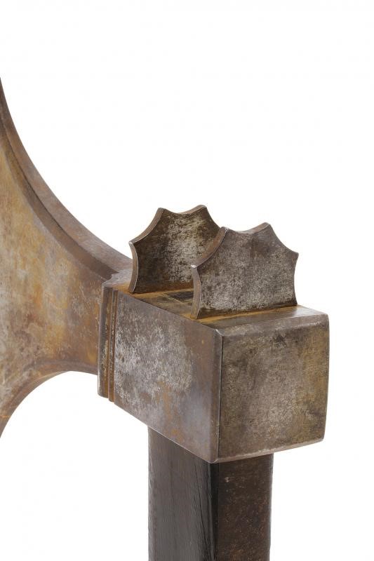 Ascia da zappatori, Ferro forgiato, lunghezza 109 cm, XIX Secolo