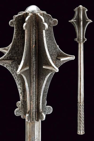 Mazza d'arme, ferro, lunghezza 58.5 cm, circa 1600