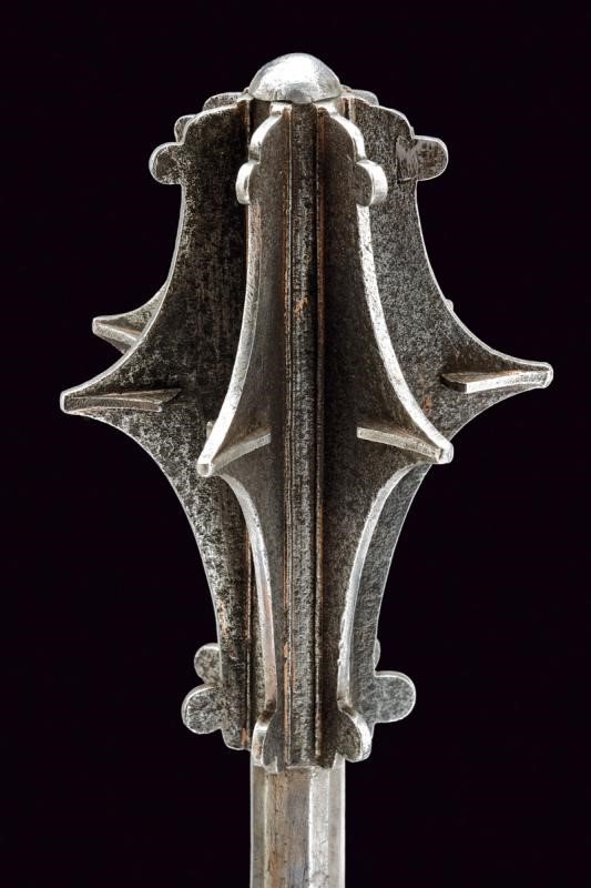 Mazza d'arme, ferro, lunghezza 58.5 cm, circa 1600