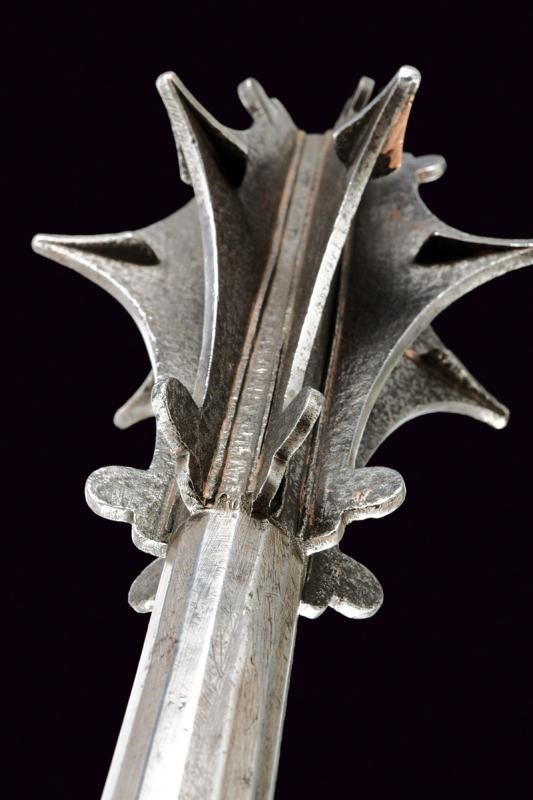 Mazza d'arme, ferro, lunghezza 58.5 cm, circa 1600