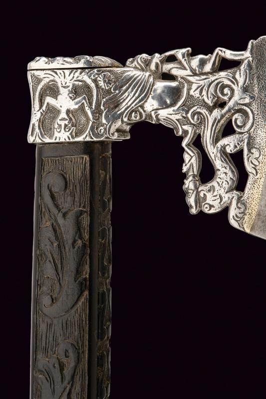 Accetta "alla siciliana", ferro, Italia meridionale, circa 1650