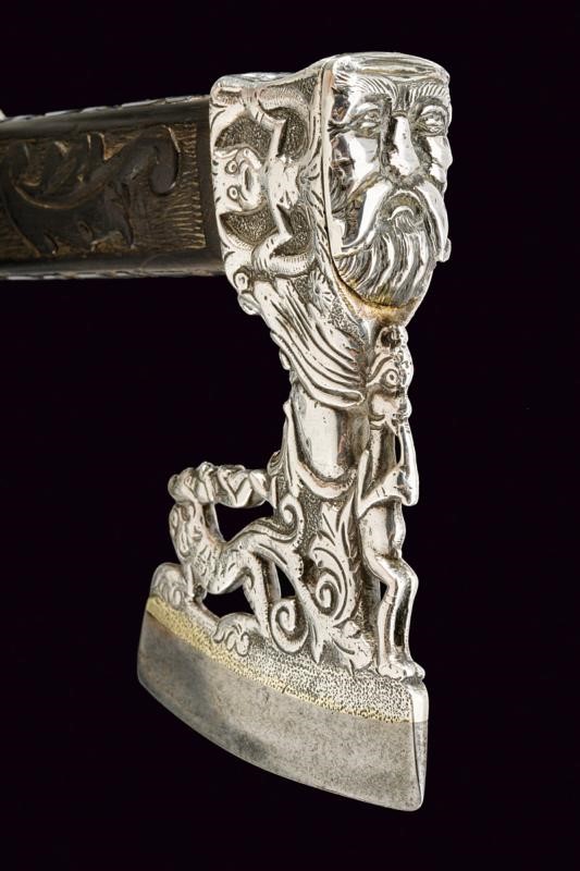 Accetta "alla siciliana", ferro, Italia meridionale, circa 1650