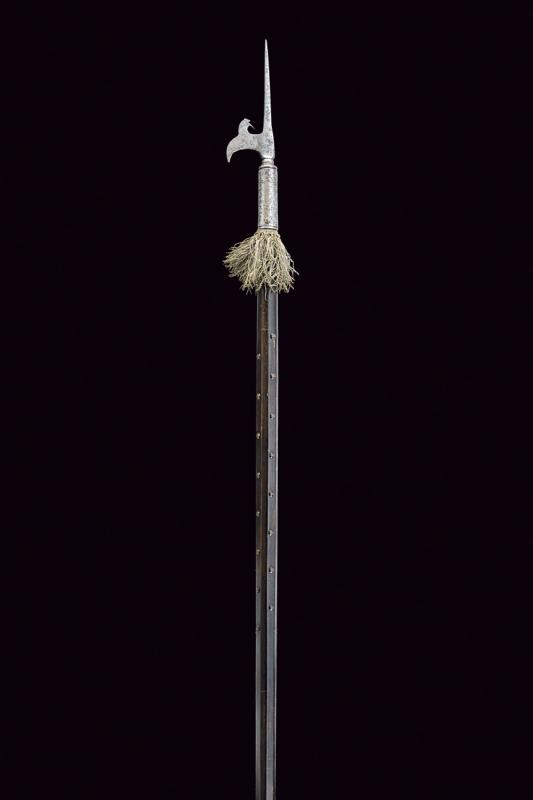 Cuspide in ferro con ornamentazione a testa di gallo, Italia, XVI Sec.