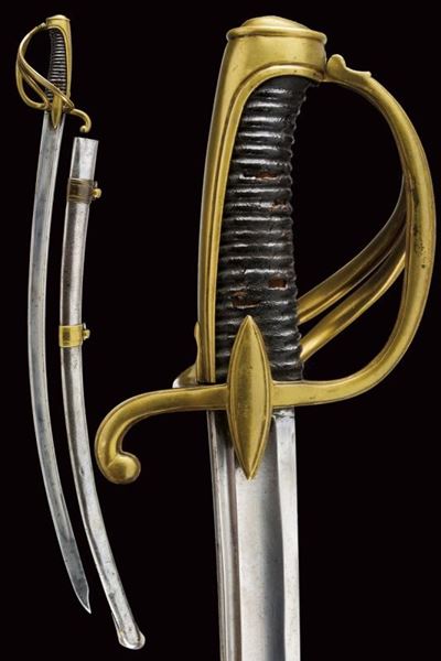 Sciabola da cavalleria Mod. AN IX, Europa, lunghezza 100 cm, fine XIX - inizio XX secolo