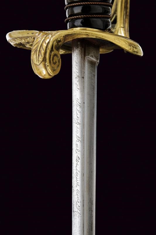 Sciabola da ufficiale francese, modello 1845