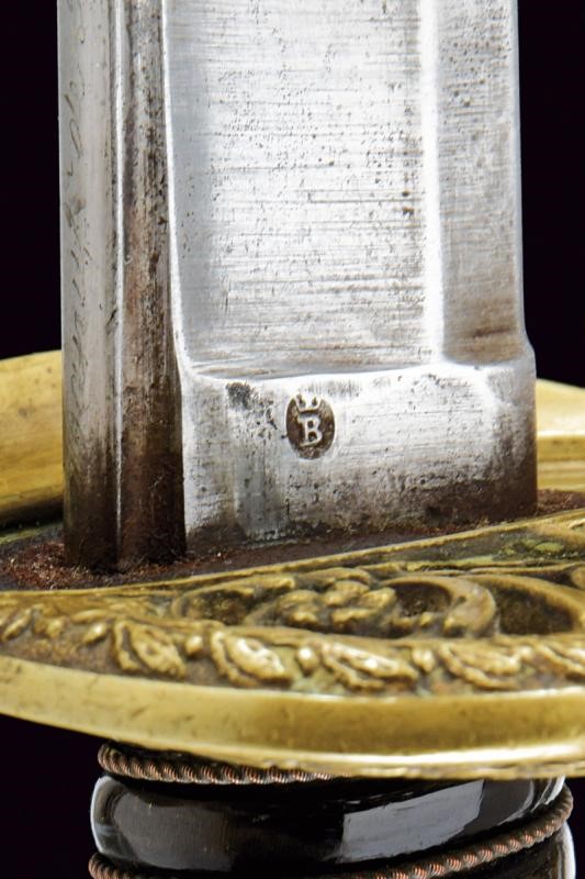 Sciabola da ufficiale francese, modello 1845