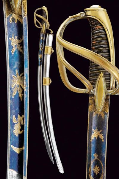 Sciabola da ufficiale di cavalleria leggera, Mod. AN XI, Francia, primo quarto del XIX secolo