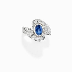 Anello in oro bianco 18K