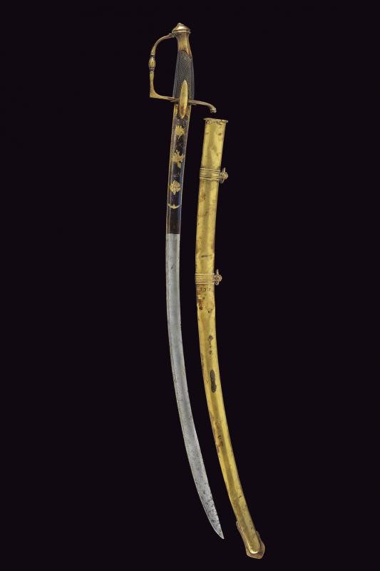 Sciabola da ufficiale di cavalleria leggera, Francia, Primo Impero, lunghezza 98 cm