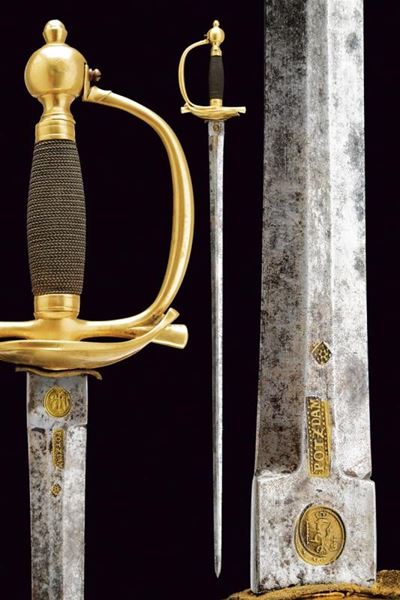 Spada da ufficiale prussiana, fine XVIII secolo