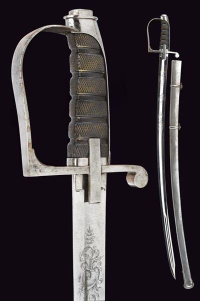 Sciabola Mod. 1855 da ufficiale, ferro, 102 cm, Italia, Terzo quarto del XIX Secolo