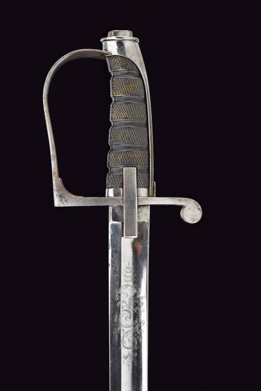 Sciabola Mod. 1855 da ufficiale, ferro, 102 cm, Italia, Terzo quarto del XIX Secolo