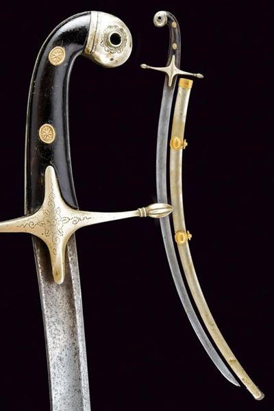 Sciabola alla mamelucca da ufficiale di stato maggiore, Granducato di Toscana, Prima metà del XIX...