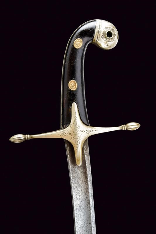 Sciabola alla mamelucca da ufficiale di stato maggiore, Granducato di Toscana, Prima metà del XIX...