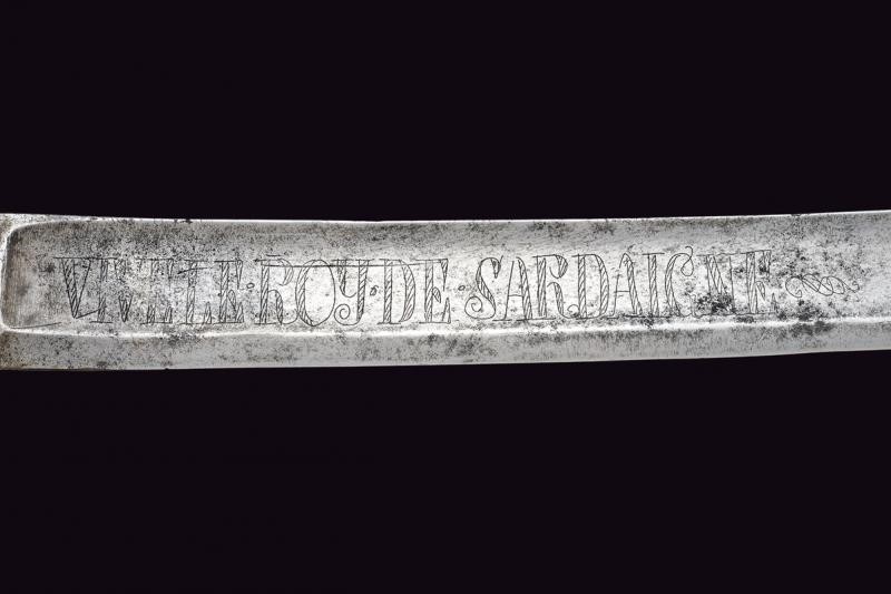 Regno di Sardegna, Sabro da fanteria, XVIII Secolo