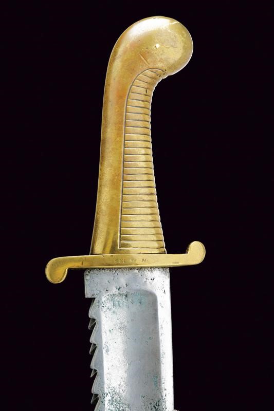 Daga da pioniere, Russia imperiale, lama a sega mod. 1827