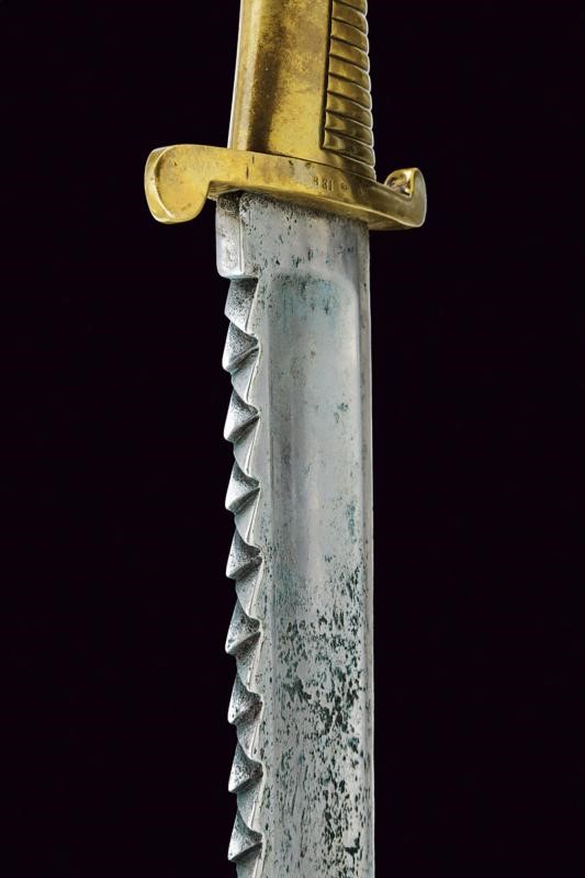 Daga da pioniere, Russia imperiale, lama a sega mod. 1827