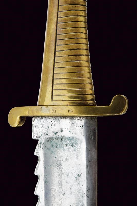 Daga da pioniere, Russia imperiale, lama a sega mod. 1827