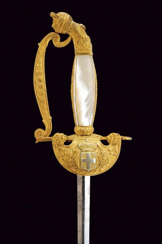 Spadino da funzionario, Regno d'Italia, lunghezza 87.8 cm, Terzo quarto del XIX Secolo