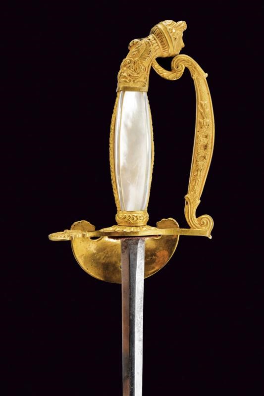 Spadino da funzionario, Regno d'Italia, lunghezza 87.8 cm, Terzo quarto del XIX Secolo