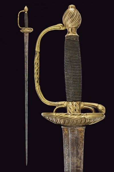 Spadino da ufficiale mod. 1774, Regno di Sardegna