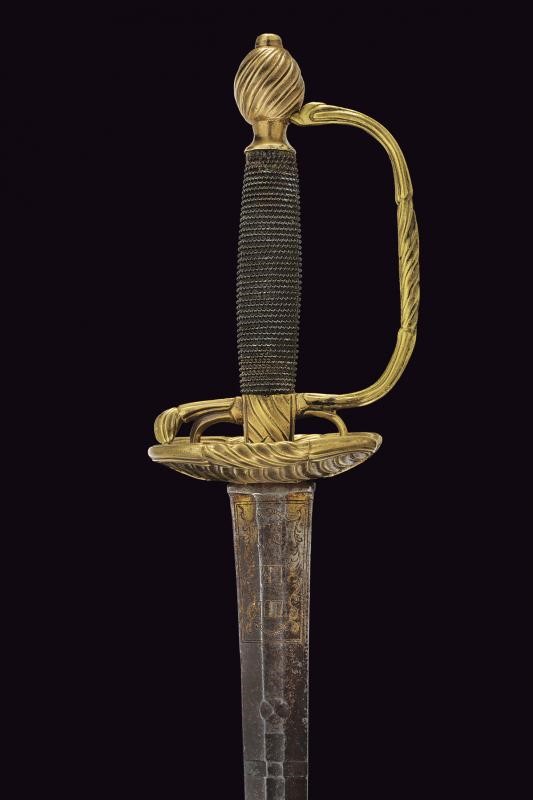 Spadino da ufficiale mod. 1774, Regno di Sardegna