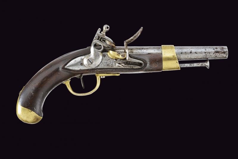 Pistola a pietra focaia Mod. AN XIII, Francia, primo quarto del XIX Sec.
