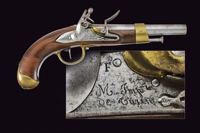 Pistola a pietra focaia Mod. AN XIII, Piemonte, 1813