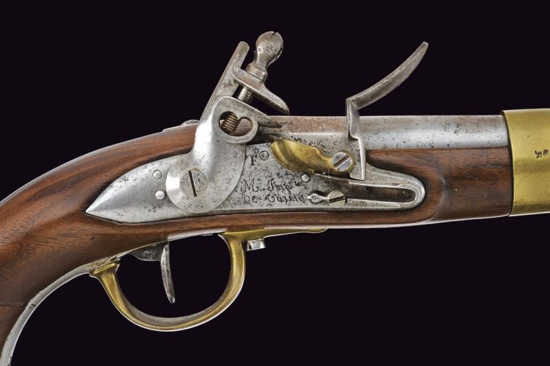 Pistola a pietra focaia Mod. AN XIII, Piemonte, 1813