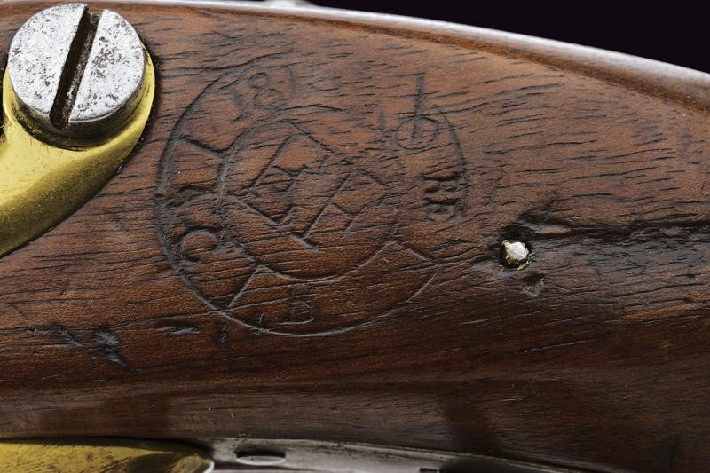 Pistola a pietra focaia Mod. AN XIII, Piemonte, 1813