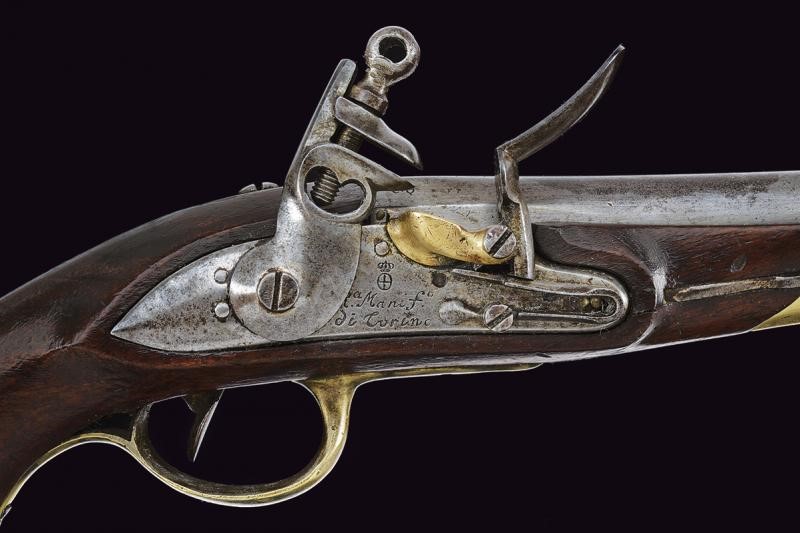 Pistola a pietra focaia dei Carabinieri Reali, Piemonte, primo quarto del XIX secolo