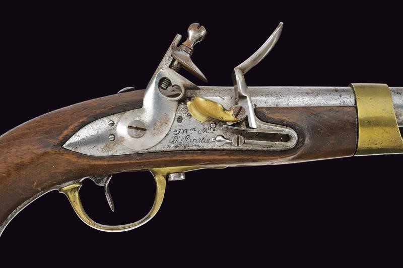 Pistola a pietra focaia, Modello AN XIII, Brescia, 1813