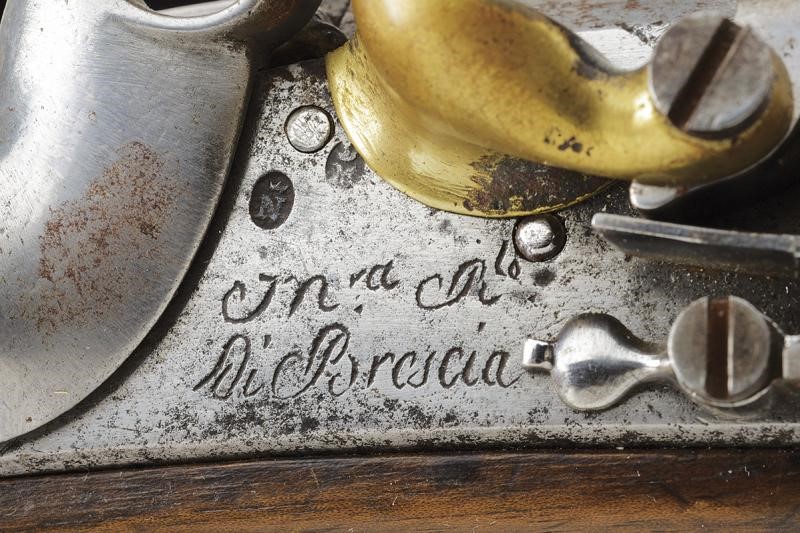Pistola a pietra focaia, Modello AN XIII, Brescia, 1813