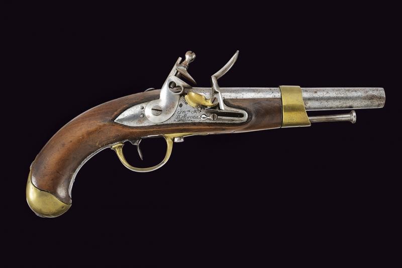Pistola a pietra focaia, Modello AN XIII, Brescia, 1813