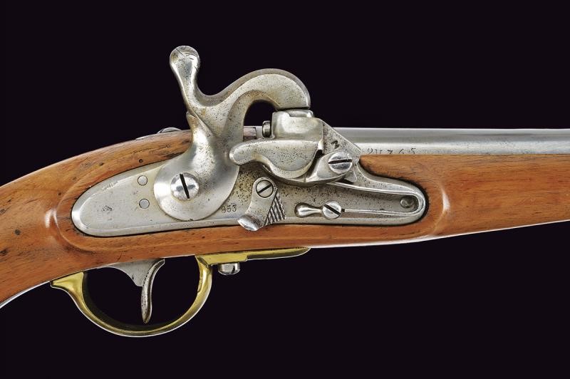 Pistola da cavalleria Austriaca Mod. 1851 con sistema Augustin e sicura esterna, 1853