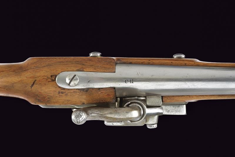 Pistola da cavalleria Austriaca Mod. 1851 con sistema Augustin e sicura esterna, 1853