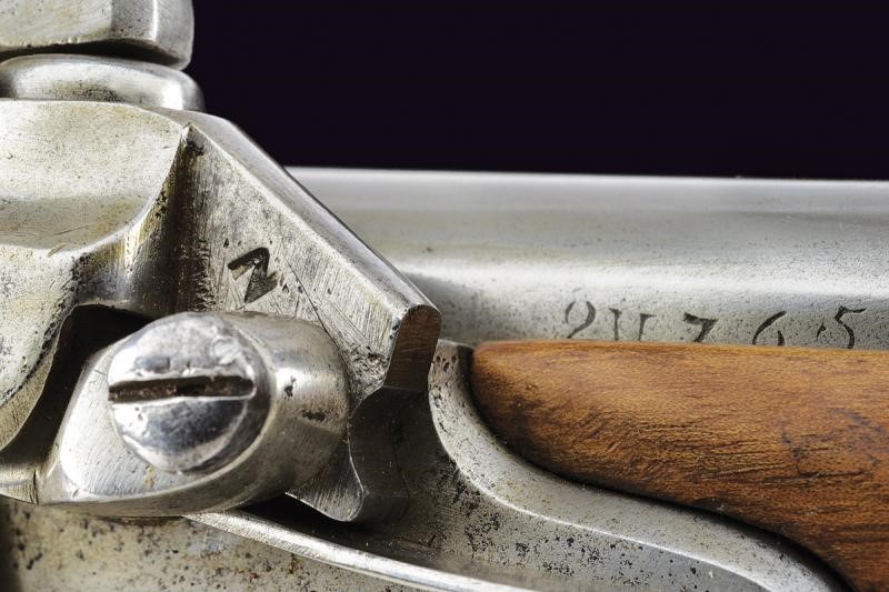 Pistola da cavalleria Austriaca Mod. 1851 con sistema Augustin e sicura esterna, 1853