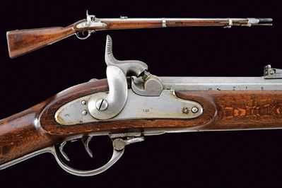 Fucile a luminello Mod. 1854 da fanteria con stecher, Austria