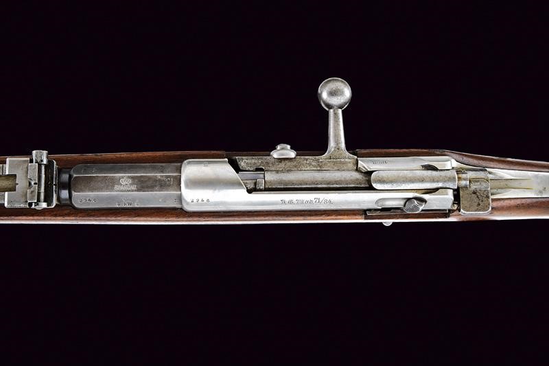 Fucile Mauser 71/84, otturatore girevole-scorrevole, Germania, 1888