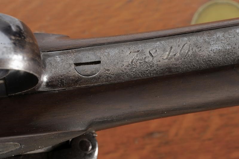 Calisher & Terry, Rara carabina a retrocarica modello Terry con sistema in cassetta, 1860 circa