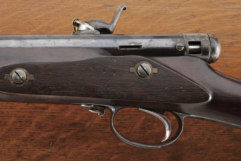 Calisher & Terry, Rara carabina a retrocarica modello Terry con sistema in cassetta, 1860 circa