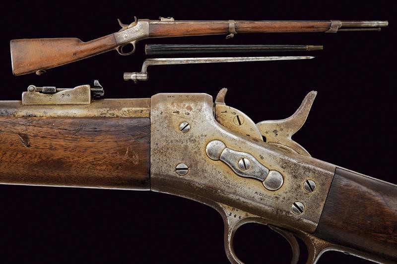 An 1868 model Remington Rolling Block musket of the Papal Gendarmerie ...
