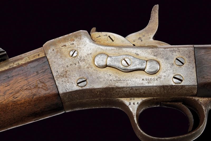 Moschetto da gendarmeria Pontificia, Remington Rolling Block Mod. 1868 con Baionetta, Stato Ponti...