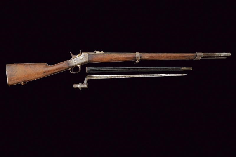 Moschetto da gendarmeria Pontificia, Remington Rolling Block Mod. 1868 con Baionetta, Stato Ponti...