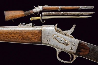 Moschetto da artiglieria Pontificia, Remington Rolling Block Mod. 1868, con baionetta