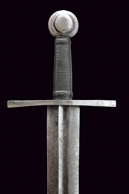 Spada da cavaliere tedesca in stile del XII secolo, lunghezza 100.8 cm, XIX secolo